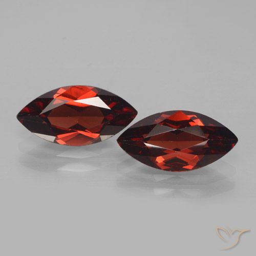 4.04ctw Naturel Rouge foncé Grenat pyrope, Marquise, VVS-VS