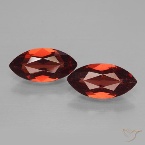 3.86ctw Naturel Rouge foncé Grenat pyrope, Marquise, VVS-VS