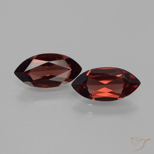 3.85ctw Naturel Rouge foncé Grenat pyrope, Marquise, VVS-VS