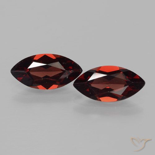 3.39ctw Naturel Rouge foncé Grenat pyrope, Marquise, VVS-VS