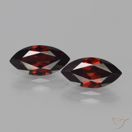 4.32ctw Naturel Rouge foncé Grenat pyrope, Marquise, VVS-VS