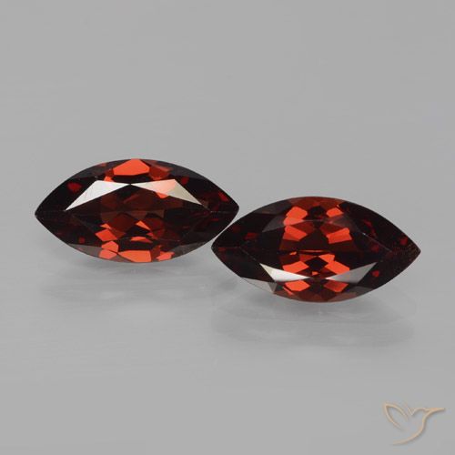 3.92ctw Naturel Rouge foncé Grenat pyrope, Marquise, VVS-VS
