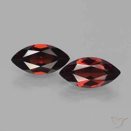 4.14ctw Naturel Rouge foncé Grenat pyrope, Marquise, VVS-VS