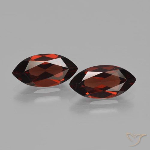 4.15ctw Naturel Rouge foncé Grenat pyrope, Marquise, VVS-VS