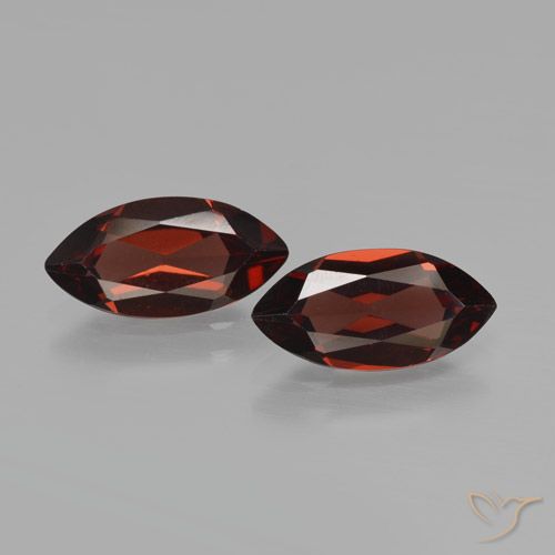 3.80ctw Naturel Rouge foncé Grenat pyrope, Marquise, VVS-VS