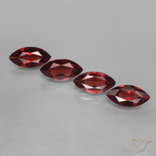 7.00ctw Naturel Rouge foncé Grenat pyrope, Marquise, VVS-VS