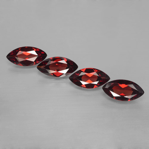 Achetez naturel 6,94ct rouge grenat pyrope gems, marquise, en provenance mozambique chez gemselect. en stock, livraison internationale!