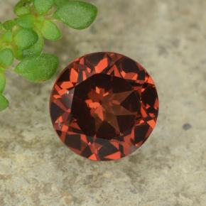 Grenat pyrope rouge naturelle coupe roude, 0,97 ct, VVS-VS
