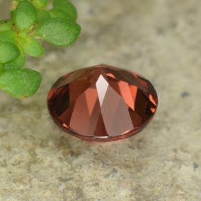 Grenat pyrope rouge naturelle coupe roude, 0,97 ct, VVS-VS