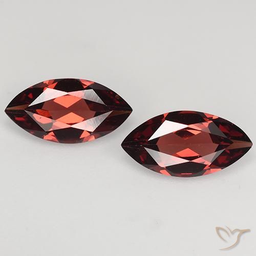 2.17ctw Naturel Rouge foncé Grenat pyrope, Marquise, VVS-VS
