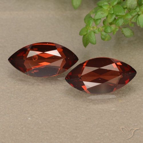 2.31ctw Naturel Rouge Sangria Grenat pyrope, Marquise, VVS-VS