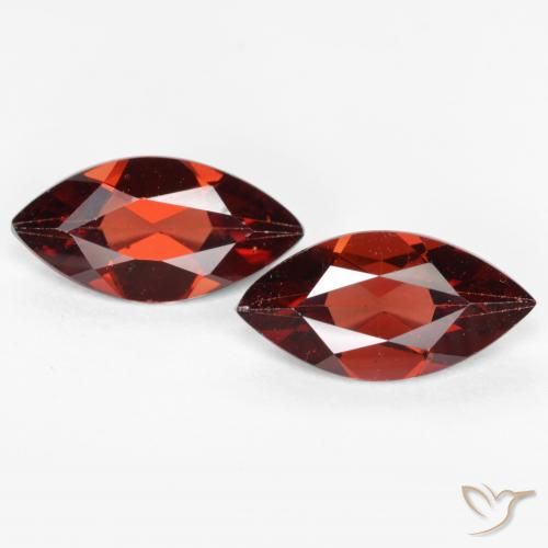 2.16ctw Naturel Rouge foncé Grenat pyrope, Marquise, VVS-VS