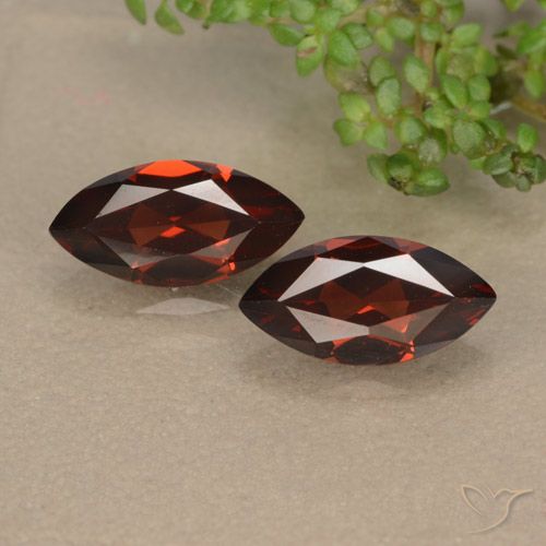 2.67ctw Naturel Rouge Sangria Grenat pyrope, Marquise, VVS-VS