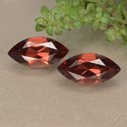 2.46ctw Naturel Baies rouge profond Grenat pyrope, Marquise, VVS-VS