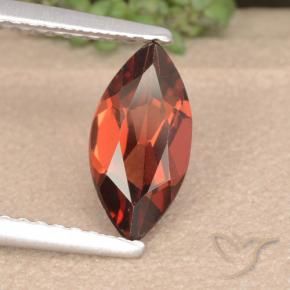 Grenat pyrope Rouge Sangria naturelle Marquise, 1.10 ct, VVS-VS