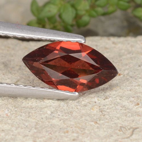 1.16ct Naturel Rouge foncé Grenat pyrope, Marquise, VVS-VS