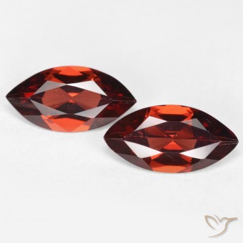 2.25ctw Naturel Rouge foncé Grenat pyrope, Marquise, VVS-VS