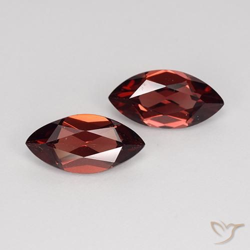 2.39ctw Naturel Rouge foncé Grenat pyrope, Marquise, VVS-VS
