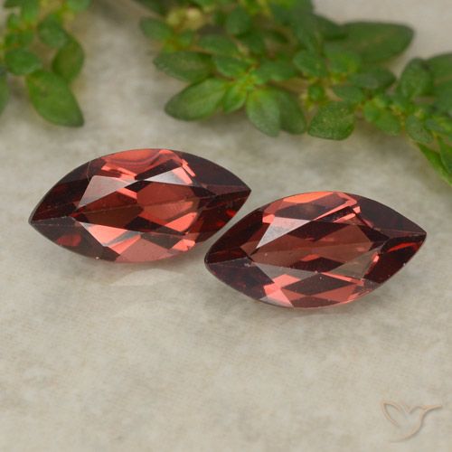2.38ctw Naturel Rouge écarlate profond Grenat pyrope, Marquise, VVS-VS