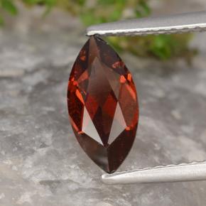 Grenat pyrope rouge naturelle marquise, 1,22 ct, VVS-VS
