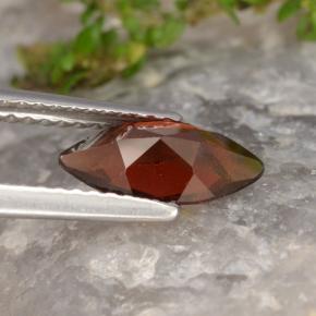 Grenat pyrope rouge naturelle marquise, 1,22 ct, VVS-VS