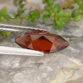 Grenat pyrope Rouge écarlate profond naturelle Marquise, 1.17 ct, VS