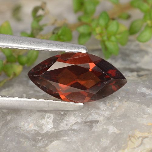 1.25ct Naturel Rouge foncé Grenat pyrope, Marquise, VVS
