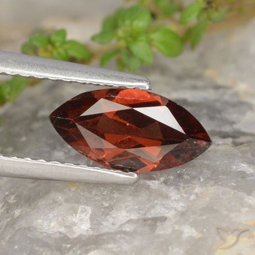 1.21ct Naturel Rouge foncé Grenat pyrope, Marquise, VVS-VS