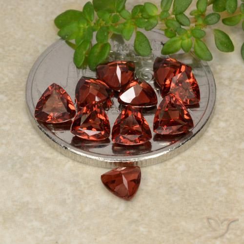 Shop natural 2.95ct Rouge foncé Grenat pyrope gems, Trillion, from Mozambique at GemSelect. In stock, global shipping!