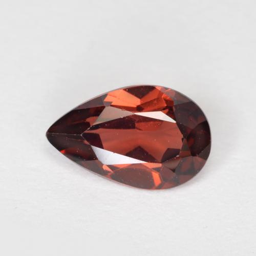Grenat pyrope Rouge moyen naturelle En forme de poire, 0.90 ct, VVS-VS