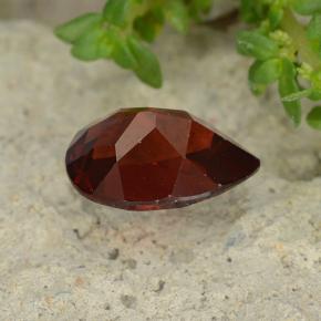 Grenat pyrope rouge naturelle en forme de poire, 1,14 ct, VVS-VS