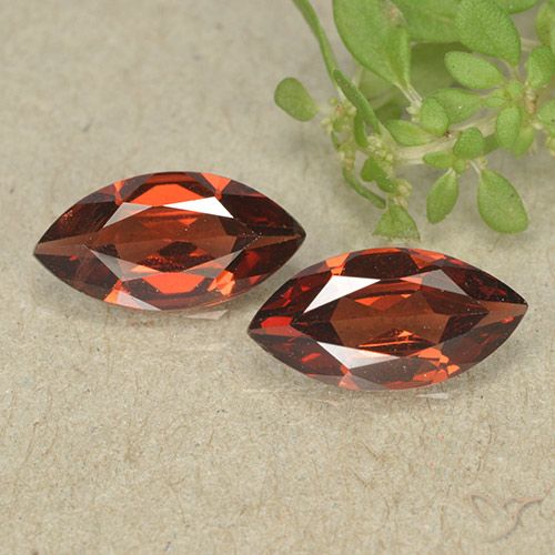 2.18ctw Naturel Rouge groseille Grenat pyrope, Marquise, VVS-VS