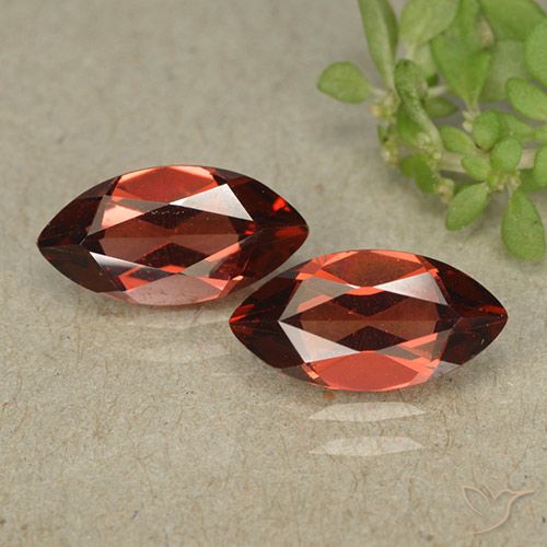 2.57ctw Naturel Rouge moyen Grenat pyrope, Marquise, VVS-VS
