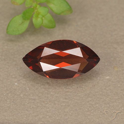 1.19ct Naturel Rouge foncé Grenat pyrope, Marquise, VVS-VS