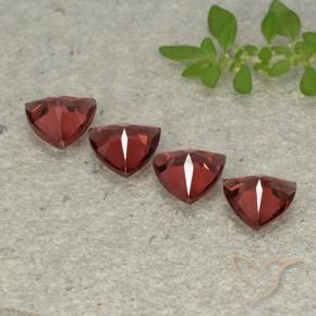 Shop natural 3.25ct Rouge moyen-foncé Grenat pyrope gems, Trillion, from Mozambique at GemSelect. In stock, global shipping!