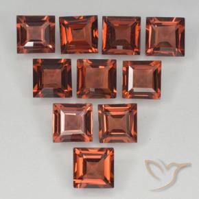 Shop natural 4.01ct Rouge moyen Grenat pyrope gems, Carré, from Mozambique at GemSelect. In stock, global shipping!