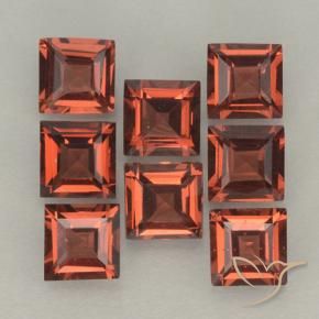 Shop natural 3.28ct Rouge moyen Grenat pyrope gems, Carré, from Mozambique at GemSelect. In stock, global shipping!