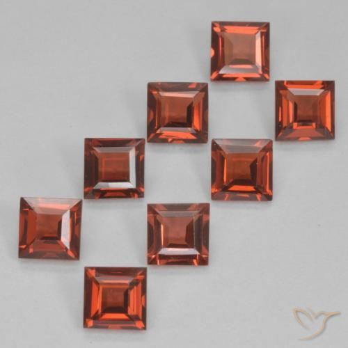 Shop natural 3.50ct Rouge écarlate Grenat pyrope gems, Carré, from Mozambique at GemSelect. In stock, global shipping!