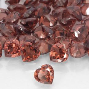 Grenat pyrope Rouge foncé naturelle Cœur, 0.31 ct, VS