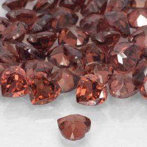 Grenat pyrope Rouge foncé naturelle Cœur, 0.31 ct, VS