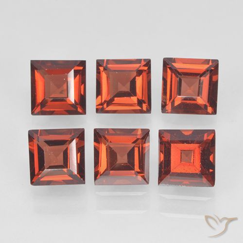 2.60ctw Naturel Rouge moyen Grenat pyrope, Carré, VVS-VS