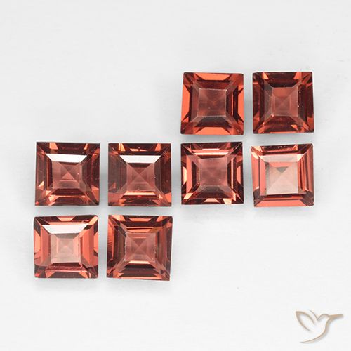 2.91ctw Naturel Rouge moyen Grenat pyrope, Carré, VVS-VS