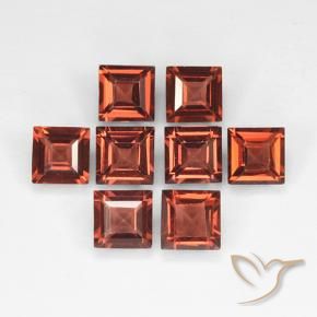 Shop natural 3.14ct Brique rouge Grenat pyrope gems, Carré, from Mozambique at GemSelect. In stock, global shipping!