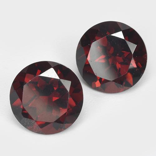 Achetez naturel 3,44ct rouge grenat pyrope gems, coupe roude, en provenance mozambique chez gemselect. en stock, livraison internationale!