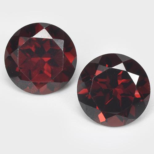 Achetez naturel 3,44ct rouge grenat pyrope gems, coupe roude, en provenance mozambique chez gemselect. en stock, livraison internationale!