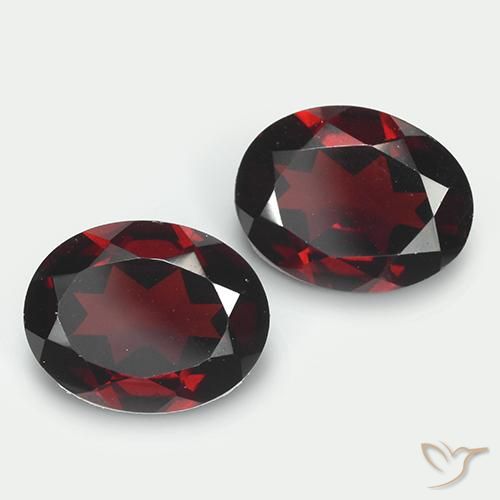 Achetez naturel 3,85ct rouge grenat pyrope gems, coupe ovale, en provenance mozambique chez gemselect. en stock, livraison internationale!