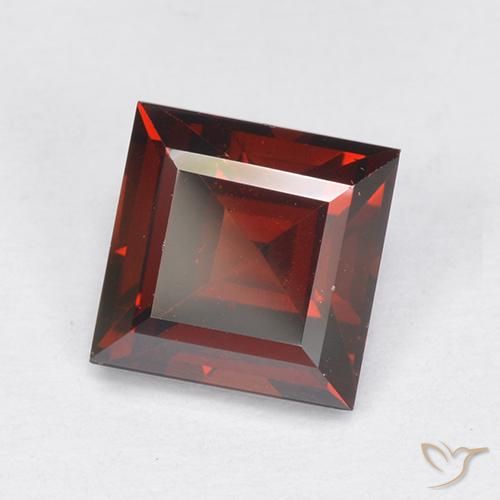 2.29ct Naturel Rouge sang profond Grenat pyrope, Carré, VVS-VS