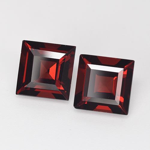 Achetez naturel 5,53ct rouge grenat pyrope gems, carré, en provenance mozambique chez gemselect. en stock, livraison internationale!