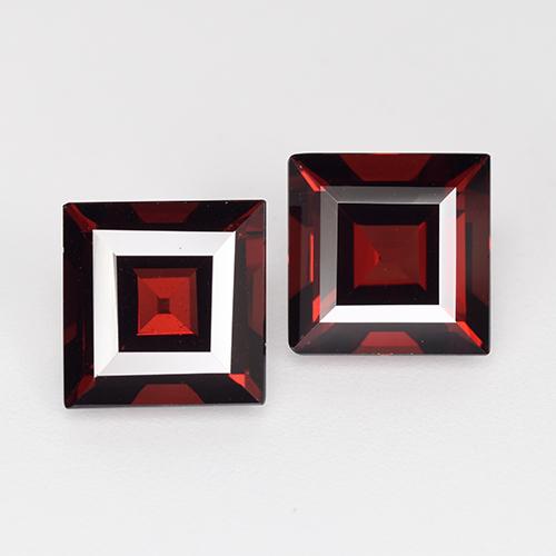 Achetez naturel 5,53ct rouge grenat pyrope gems, carré, en provenance mozambique chez gemselect. en stock, livraison internationale!