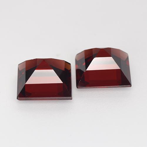 Achetez naturel 5,53ct rouge grenat pyrope gems, carré, en provenance mozambique chez gemselect. en stock, livraison internationale!